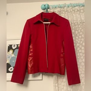 Fitelle red pantsuit. Size small. Very good condition